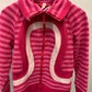Lululemon Vintage Scuba Jacket Stripes Pink - Size 6