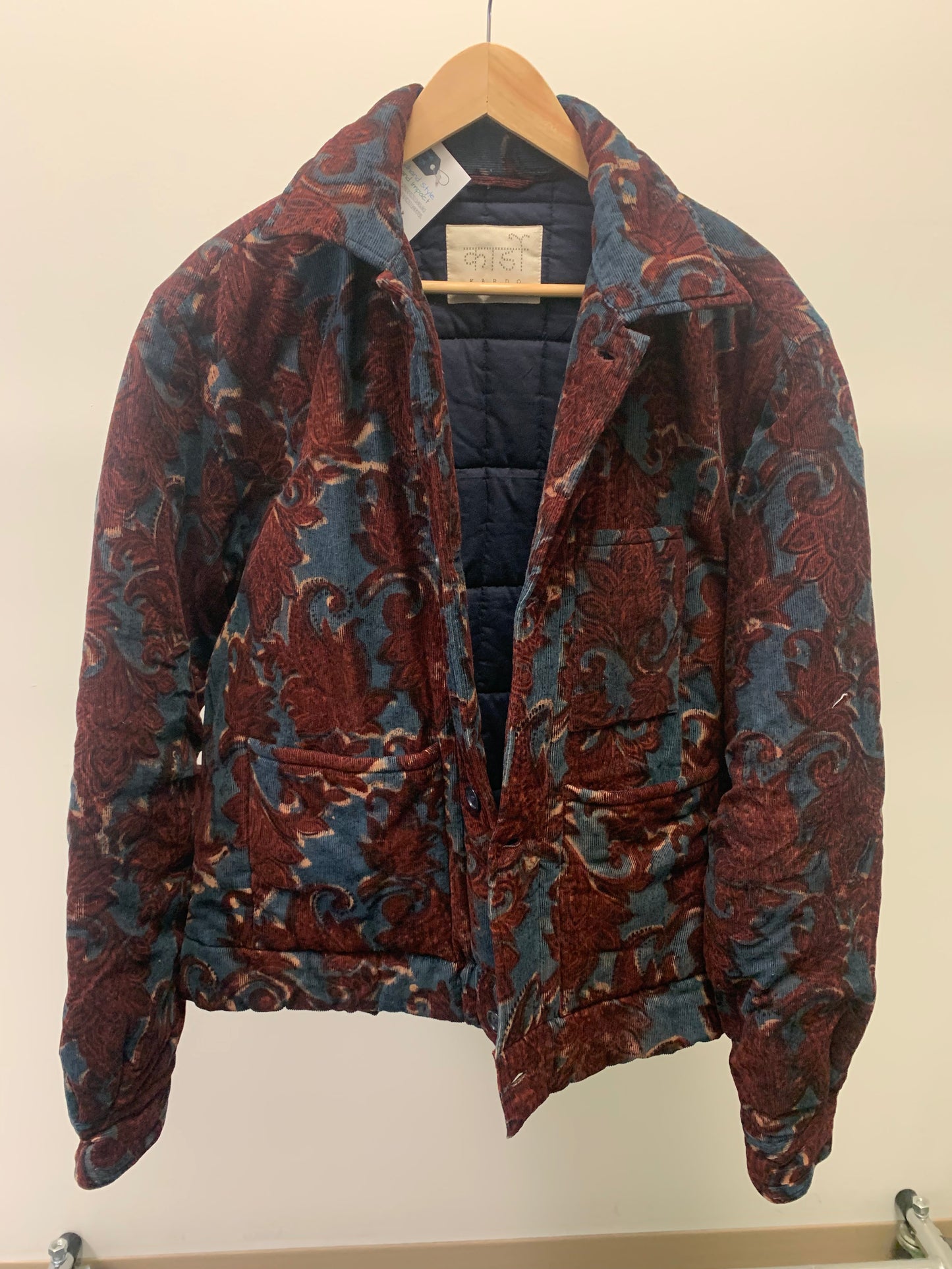 Kardo Quilted Jacket Japanese Fabric Paisley - Men’s Size Large