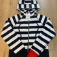 Lululemon (Rare) Scuba Hoodie Red Cuff Striped Black/White - Size 8