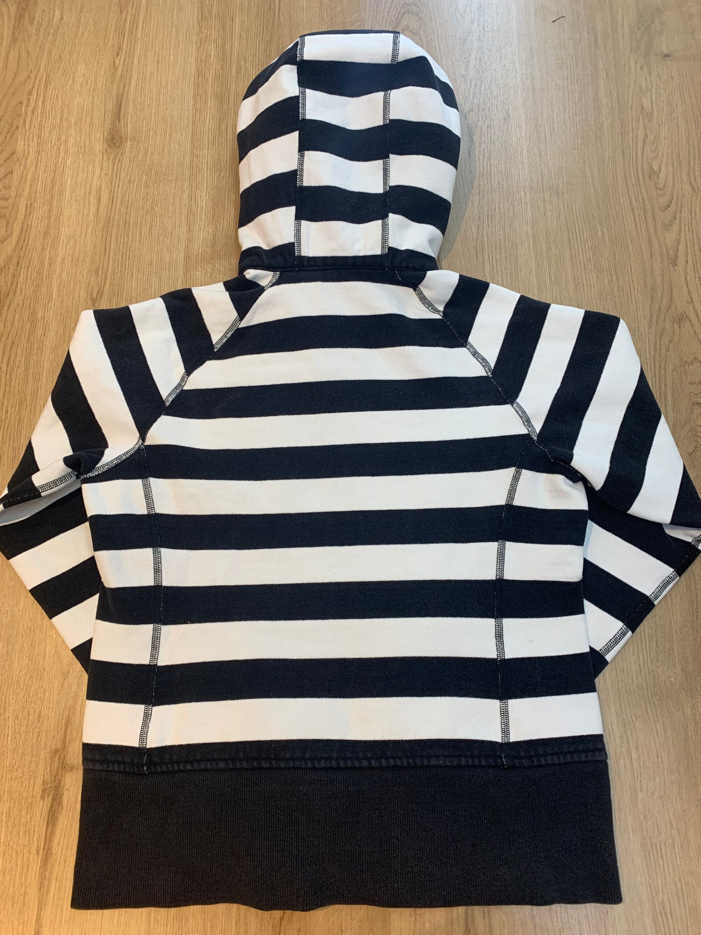 Lululemon (Rare) Scuba Hoodie Red Cuff Striped Black/White - Size 8