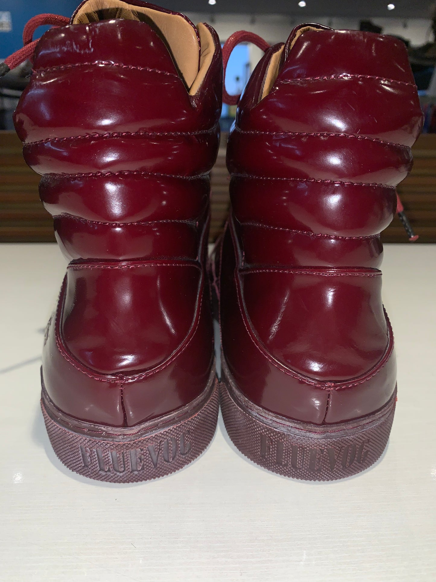 John Fluevog Lopro Quest Shoes Sneakers Red Wine - Men's Size 9