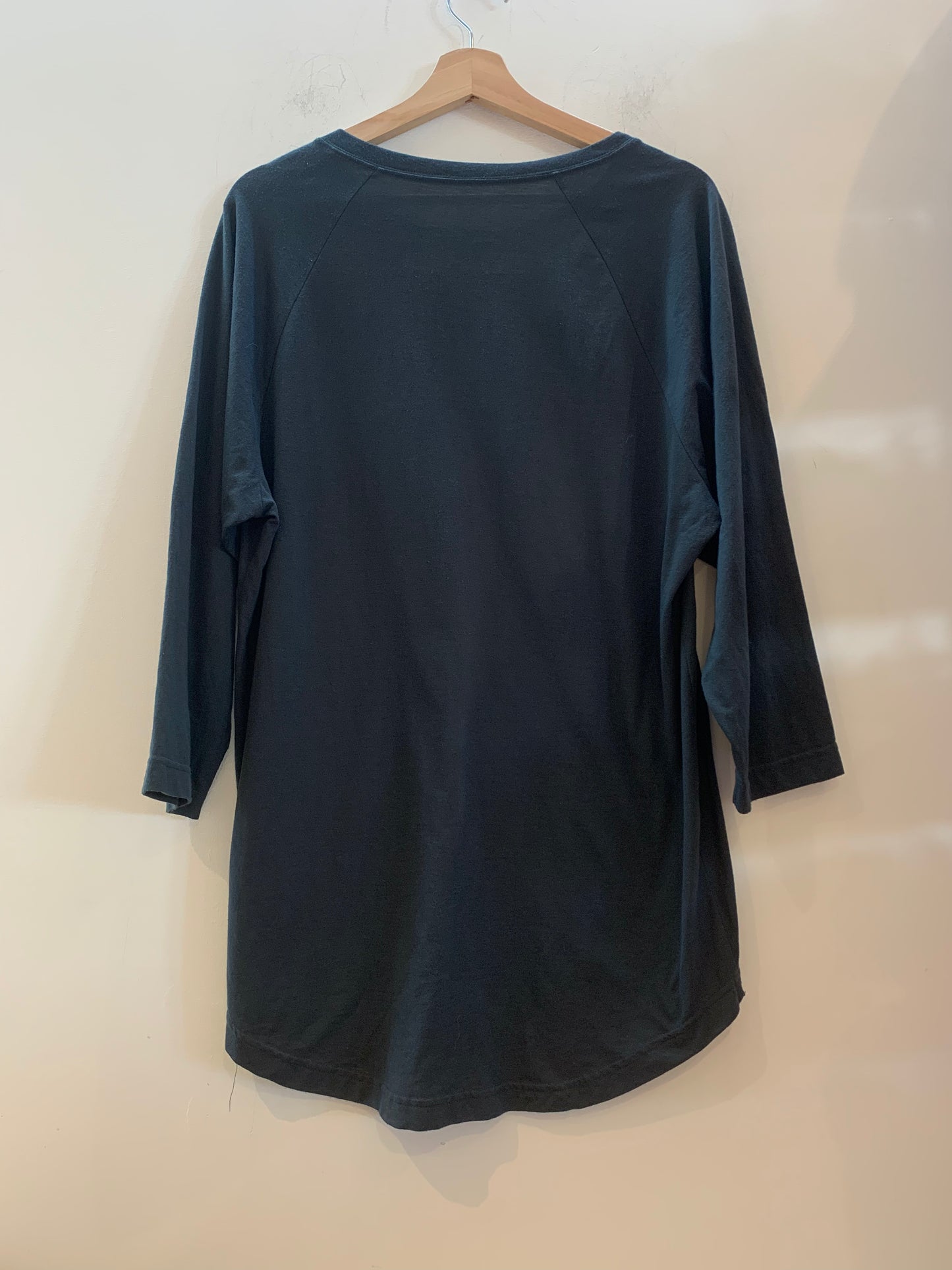 Sitka Three-Quarter Sleeve Henley Shirt Black - Men’s Size Large