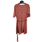 Toad & Co. Women's V-Neck Dress with Pockets and Belt Rust - Size Large