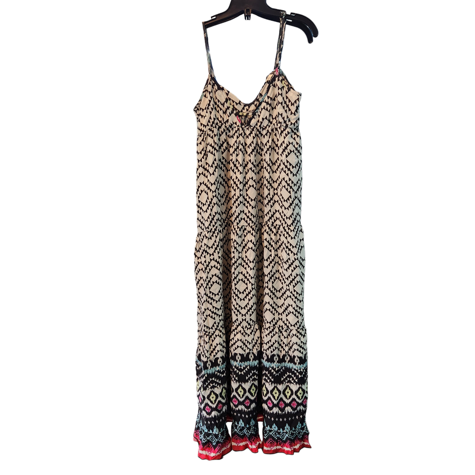 Billabong Women's Maxi Dress Brighter Than Black/Beige Print - Size Me PoppinTags Billabong Women's Maxi Dress Brighter Than Black/Beige Print - Size Me PoppinTags