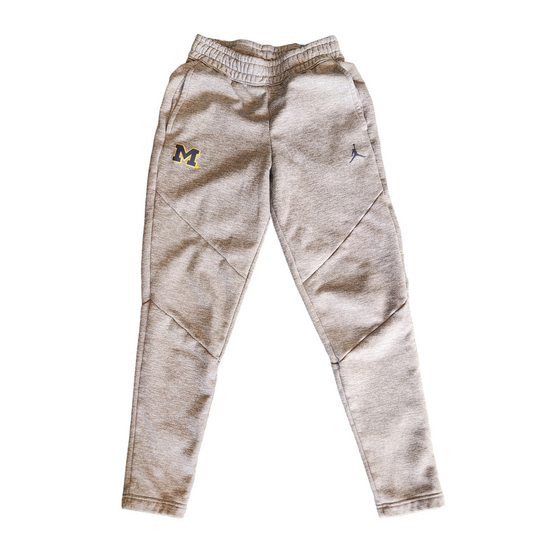 Air Jordan Grey Michigan University Sweatpants - mens small