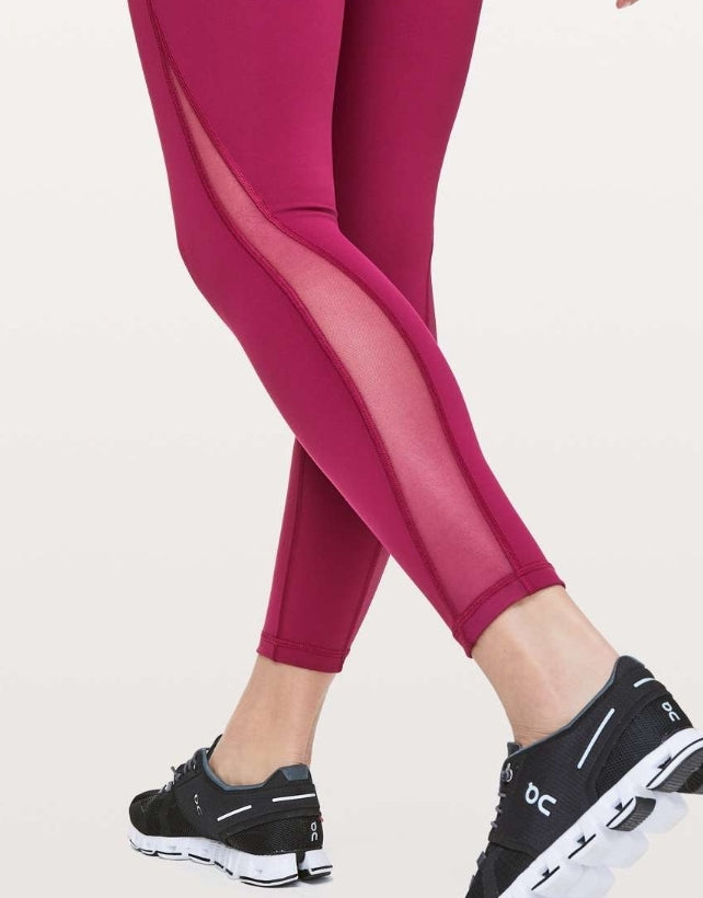 Lululemon Train Times 7/8 Pant (25) Shadow Blue  Outfits with leggings,  Womens printed leggings, Workout attire