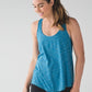 Lululemon Salute the Sun Women's Tank Heather Tofino Teal - Size 8