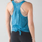 Lululemon Salute the Sun Women's Tank Heather Tofino Teal - Size 8