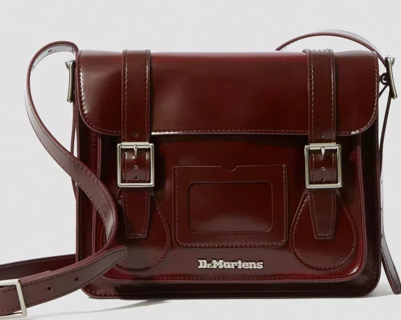 Dr. Martens 11 Inch Leather Satchel Messenger Bag Brown