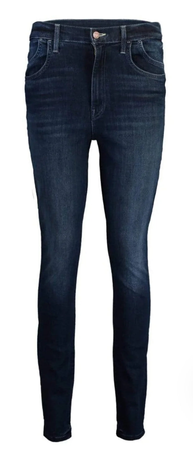 Mother The Stash Swooner Skinny Jeans Blue Washed - Size 26