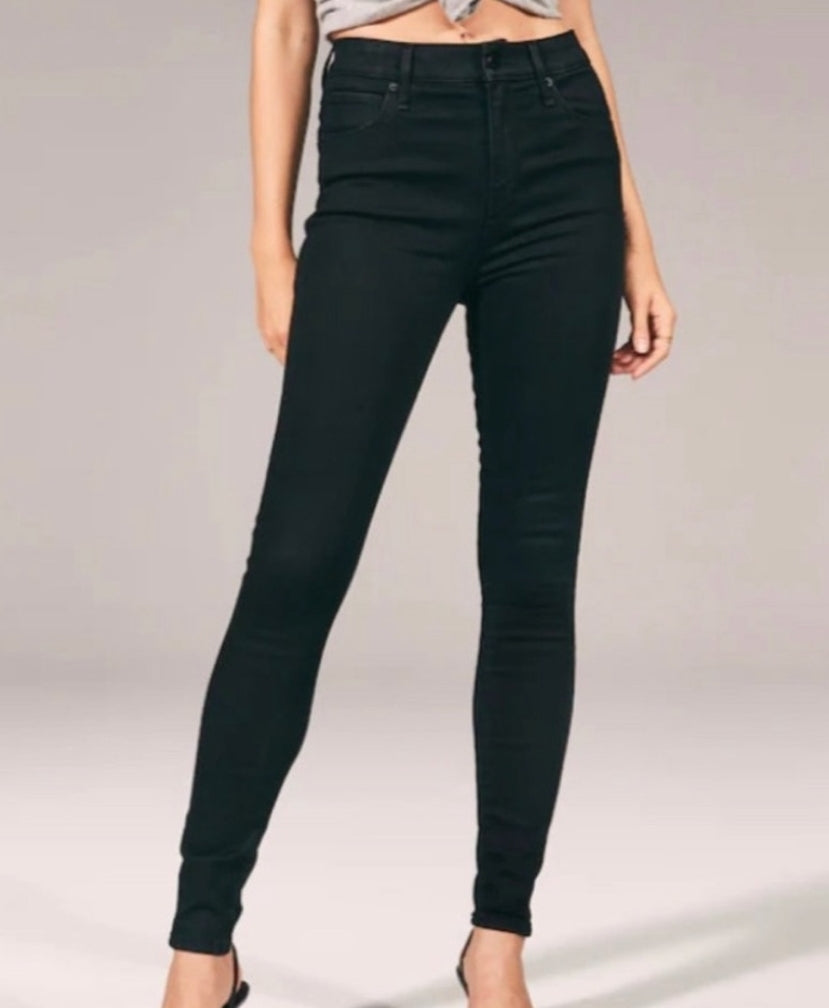 Abercrombie & Fitch High Rise Super Skinny Jeans - 26