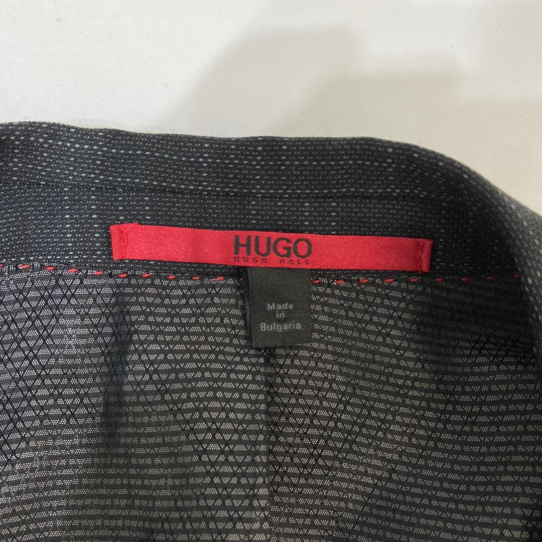 Hugo Boss Men's Plaid Sport Coat Navy Blue - Size 42