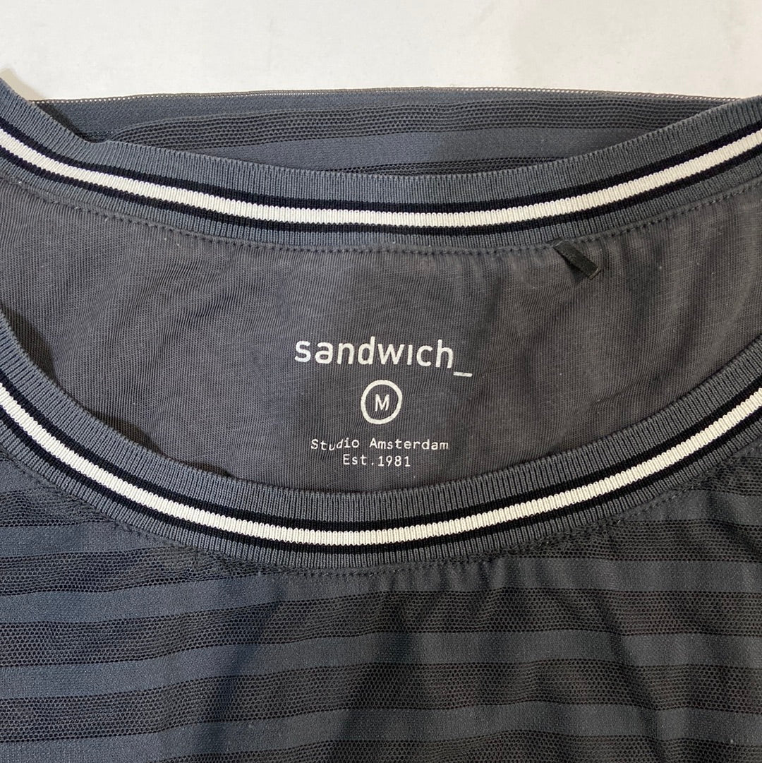 Sandwich Women's Midi Dress Striped Grey - Size M