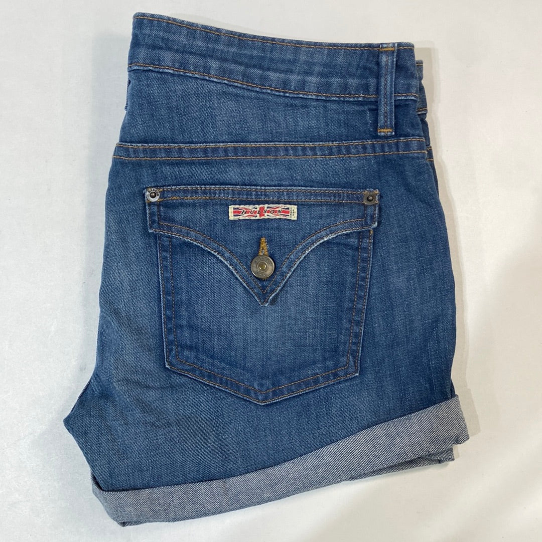 Hudson Women's Denim Shorts Medium Washed - Size 29