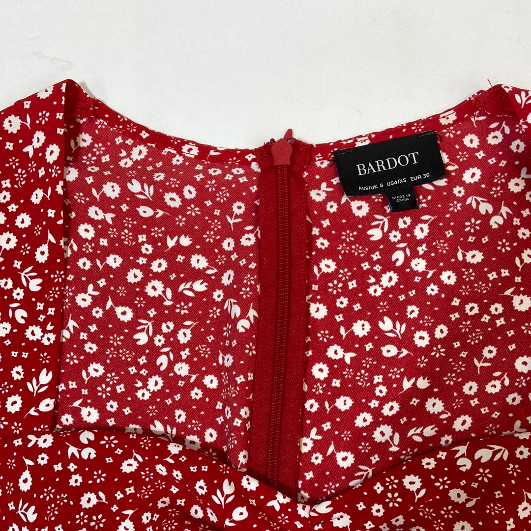 Bardot Women's Floral Dress Red - Size XS