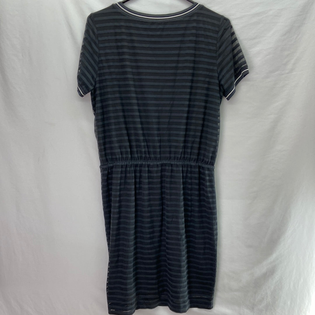 Sandwich Women's Midi Dress Striped Grey - Size M