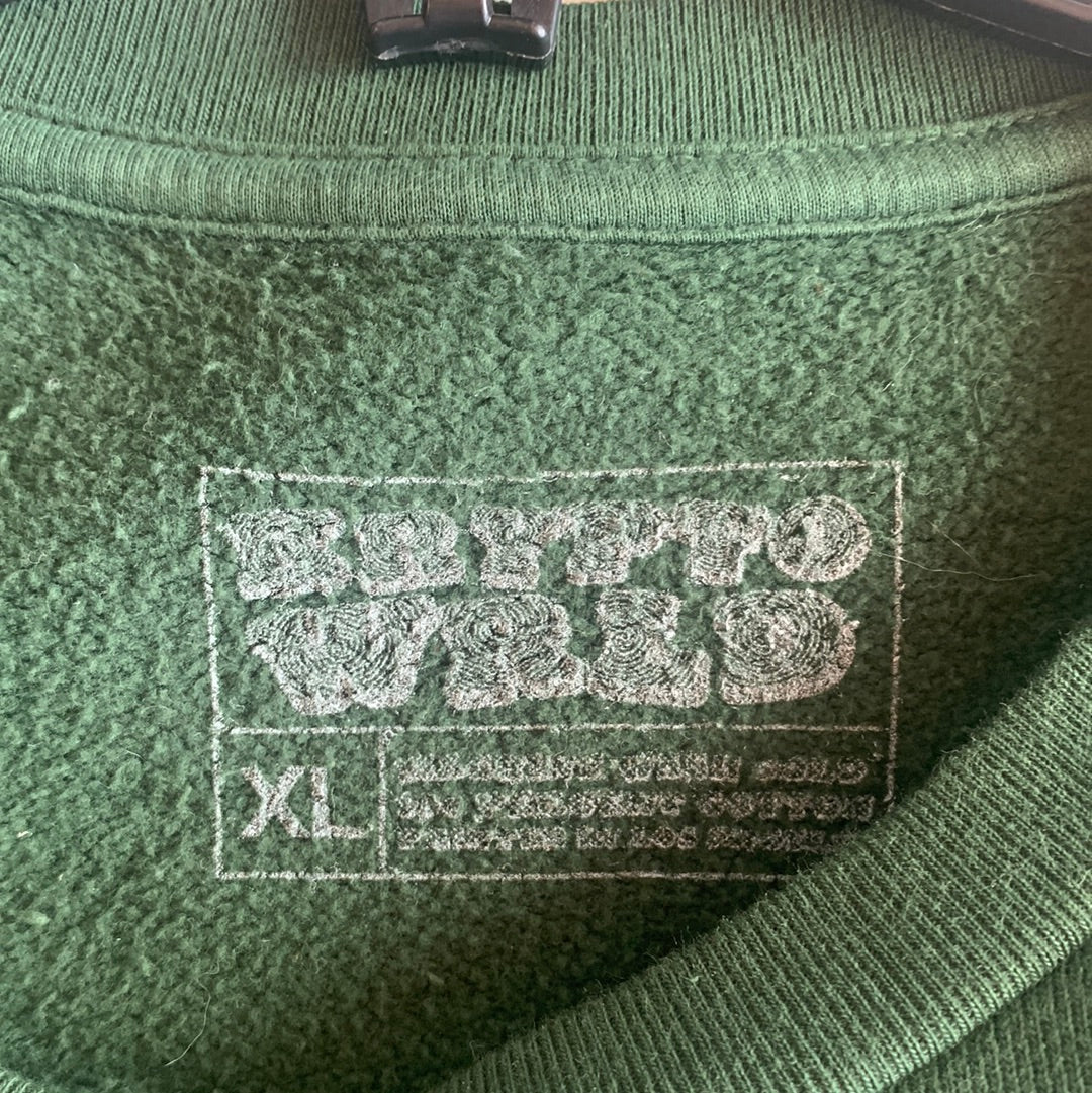 Krypto Wrld Sweatshirt Green - XL