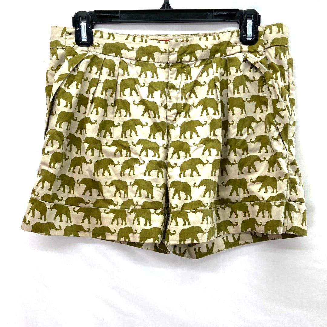 Cartonnier Anthropologie Elephant Print Shorts - Size 2