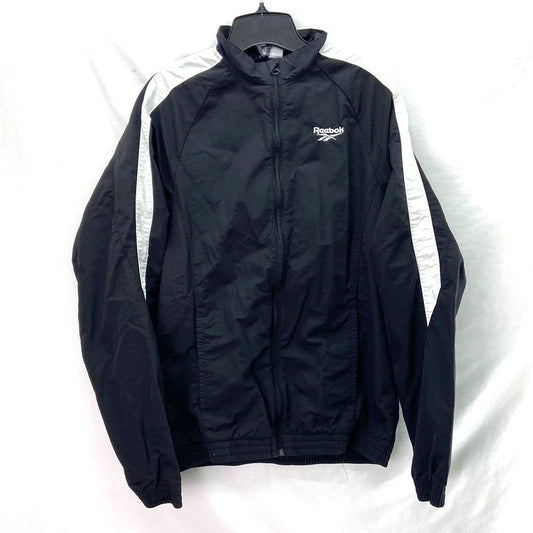 Reebok Nylon Windbreaker Jacket Black - Size S