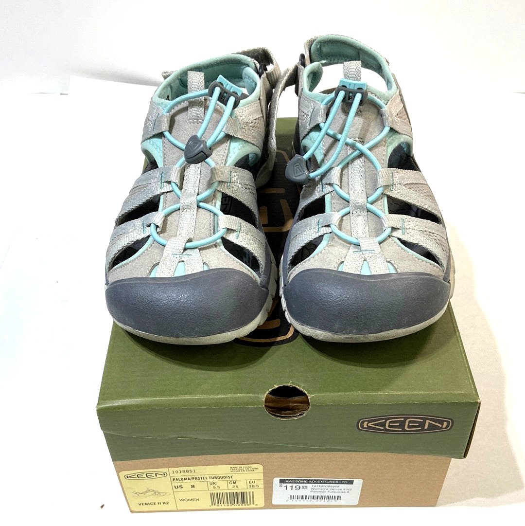 Keen Venice II H2 Sandals Paloma/Pastel Turquoise - Size 8