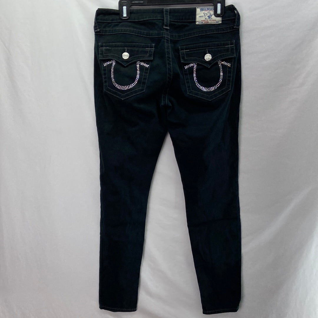 True Religion Section Leggings Jeans Black - Size 30