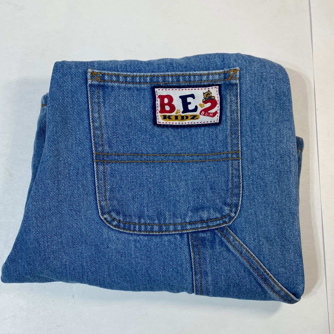 B.U.M Vintage Kids Denim Shorts Overalls - Size M