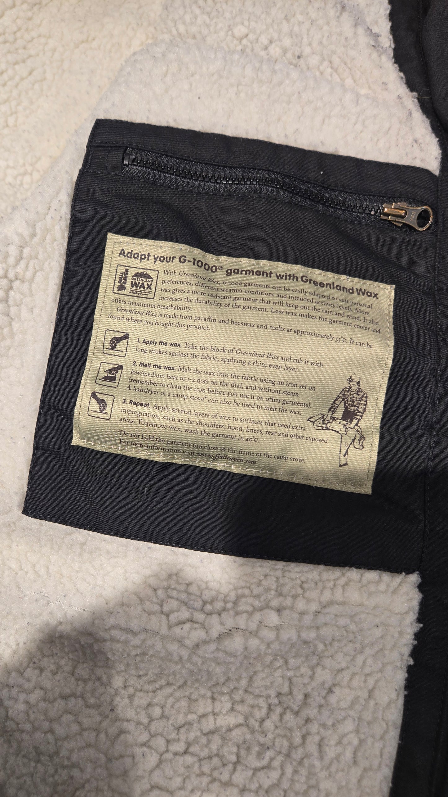 FJALLRAVEN Black G 10000 Greenland Winter Jacket - Men's XS