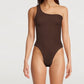 Hunza G Nancy Swim One Shoulder One Piece Swimsuit - One Size