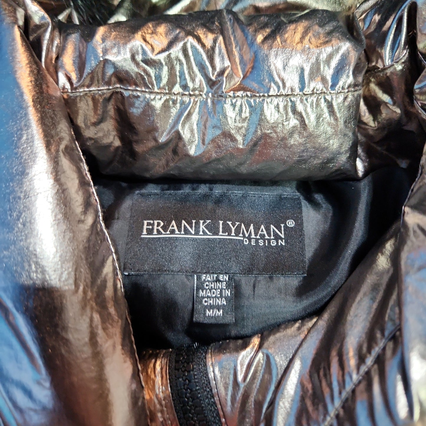 Frank Lymen Design Puffer Jacket Silver - Medium