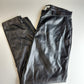 Halston Faux Leather Pants Black - Large