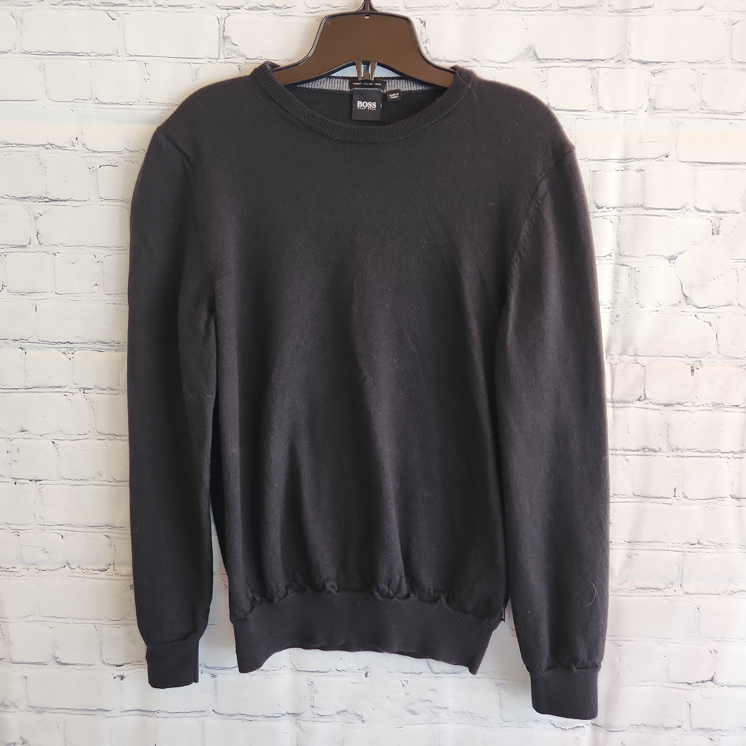 Boss black sweater sale