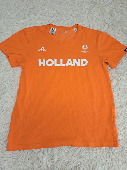 Adidas Euroworld 2014 Holland Soccer Men's Shirt Orange - Size Medium