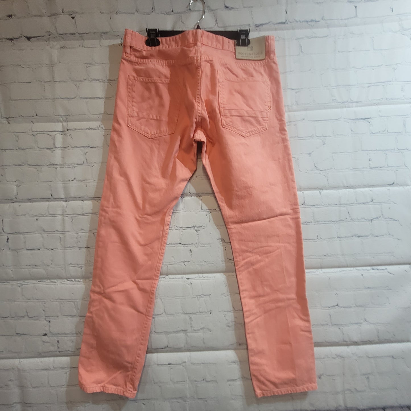 Scotch & Soda Amsterdams Blauw Ralston Pants with Pocket Pink - 34