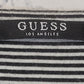 Guess Women's Long Sleeve Top Striped White/Black - Small