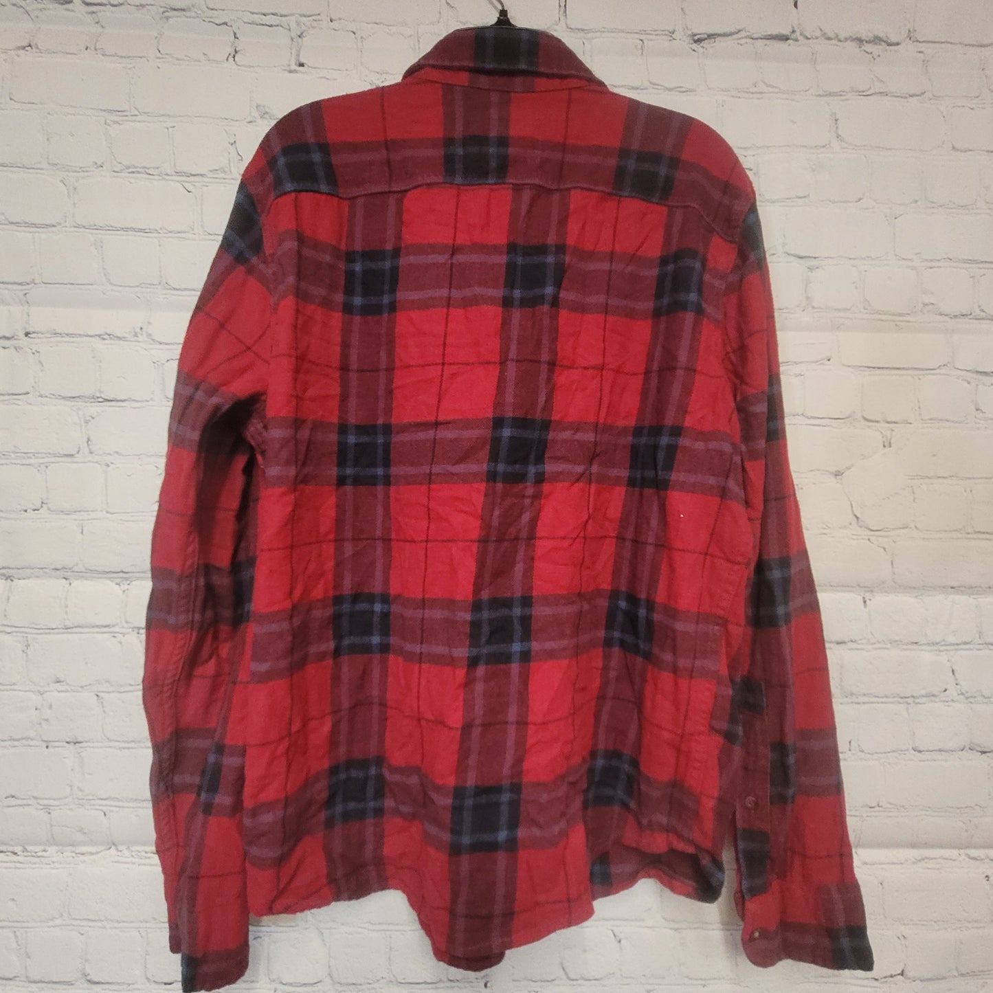 Hollister Men's Flannel Plaid Red - Medium