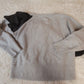 J. Crew Pullover Crewneck Sweater Light Grey/Black - Small