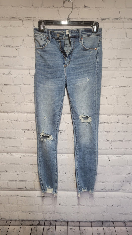 Abercrombie & Fitch High Rise Skinny Jeans Light Washed - 25