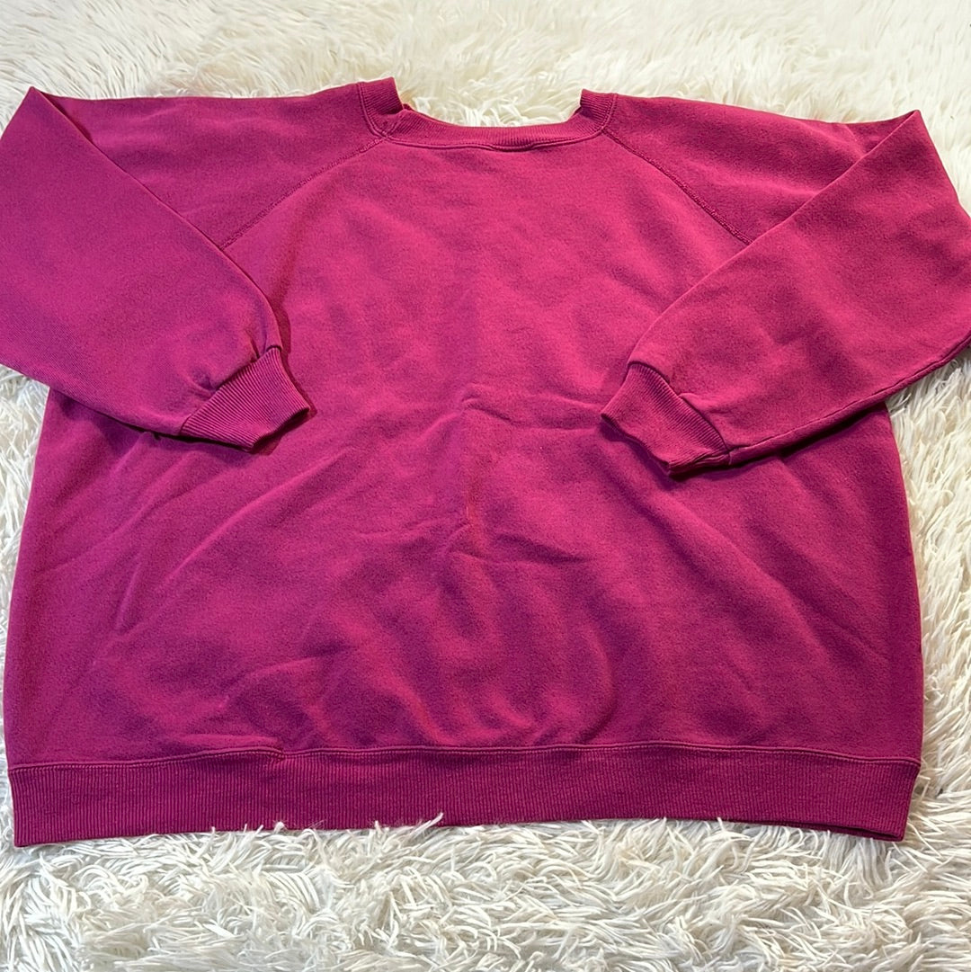 Vintage Hanes Her Way Crewneck Sweater Pink - XL