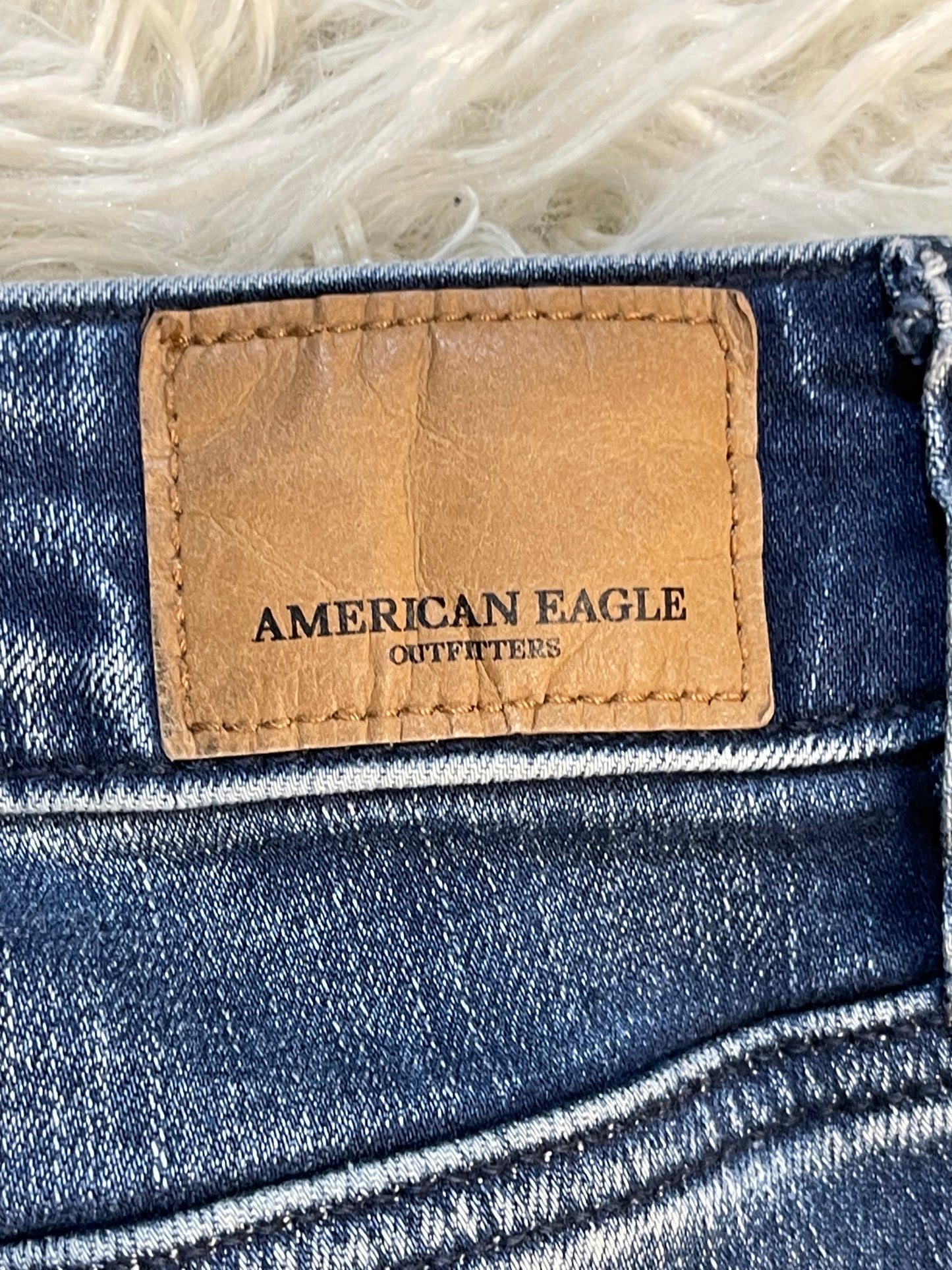 American Eagle Hi-Rise Jegging Crop Light Washed - 6