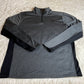 Spyder Active/Sport Men's Quarter Zip Pullover Top Grey/Black - Size Medium