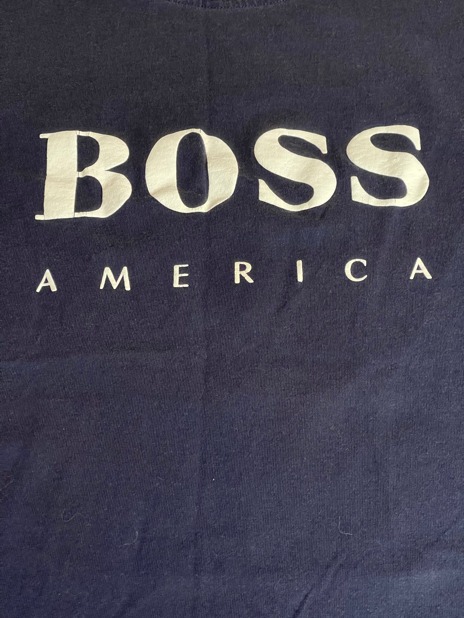 Boss logo shirt hot sale
