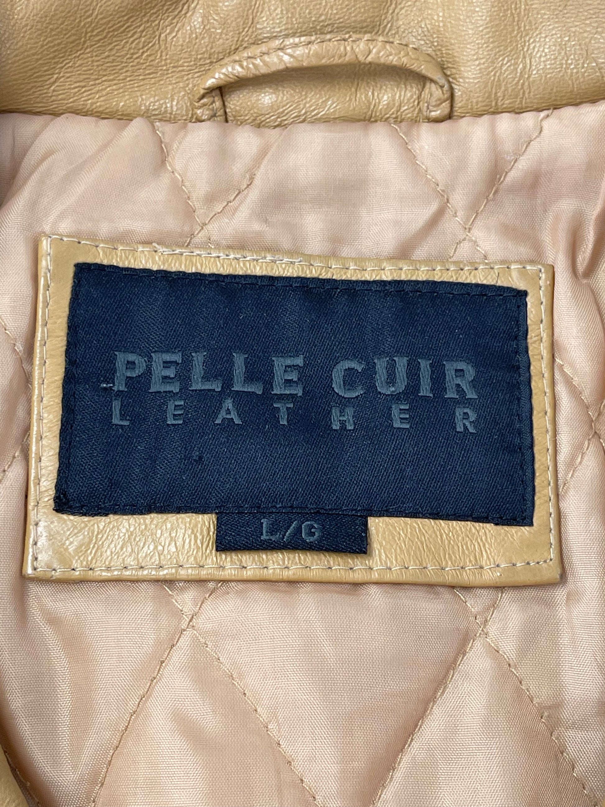 Pelle Cuir Leather Men s Jacket Brown Large PoppinTags