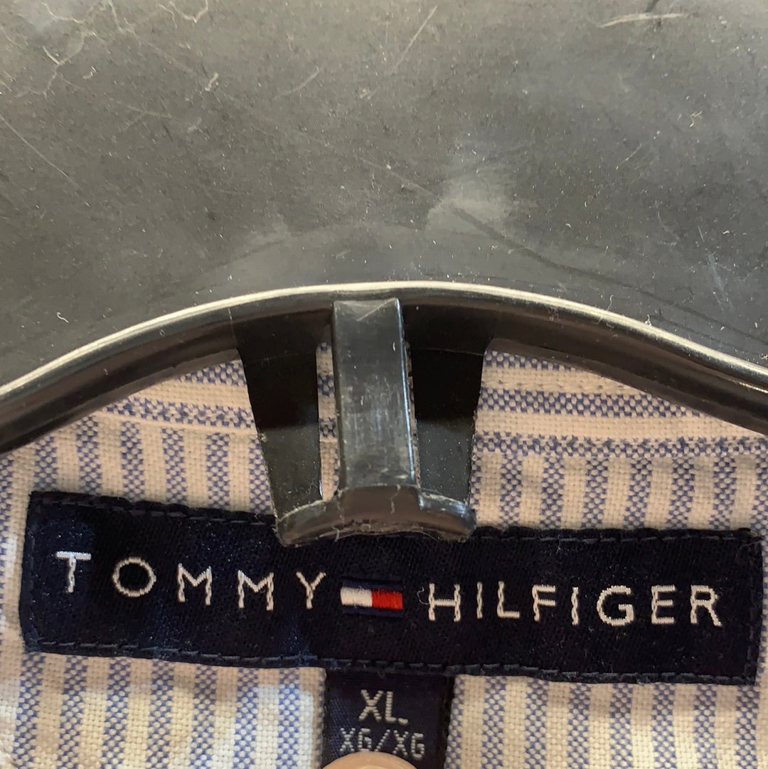 Vintage Tommy Hilfiger Button Up Blue - XL