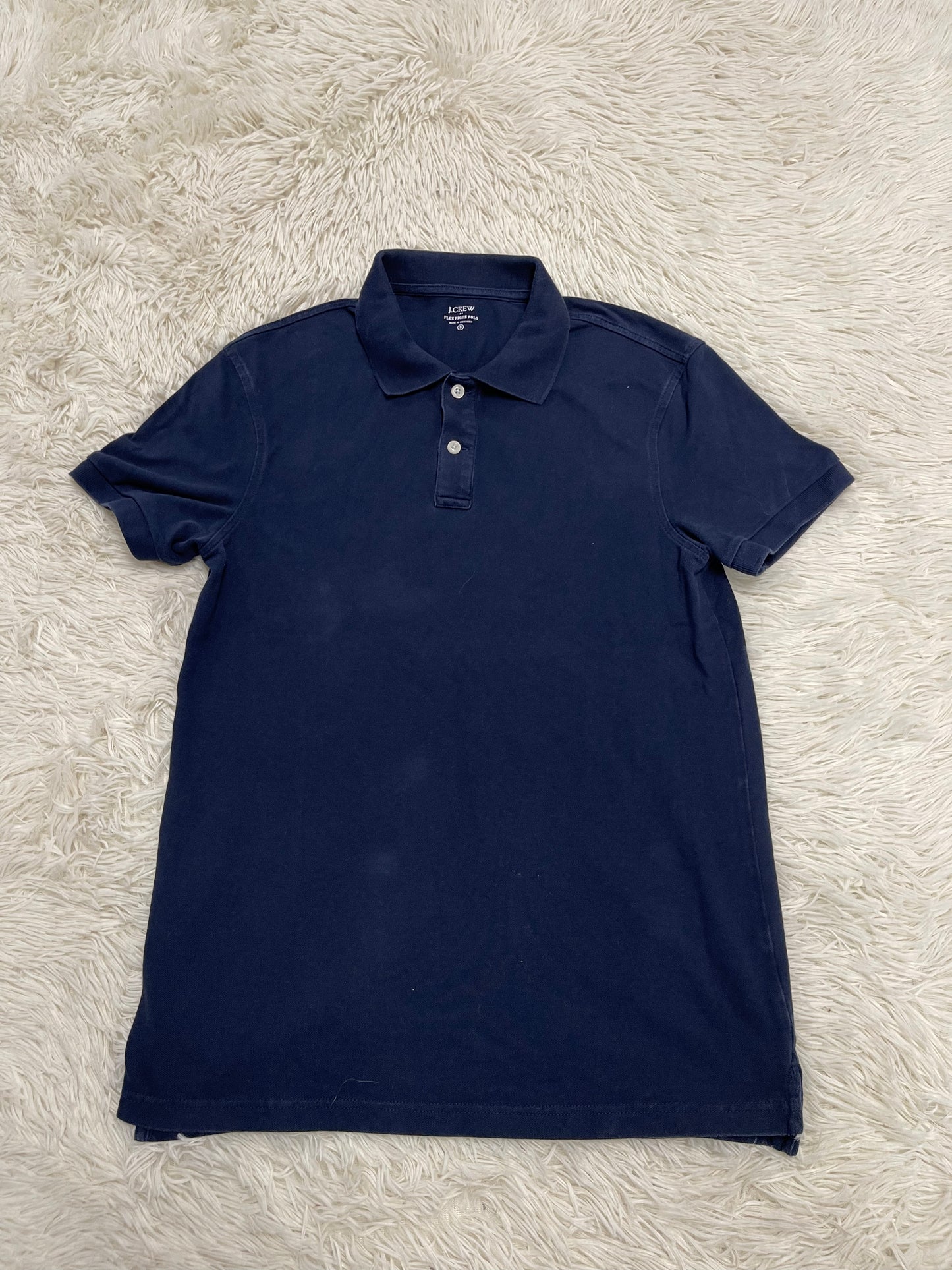 J. Crew Men's Polo Shirt Blue - Small